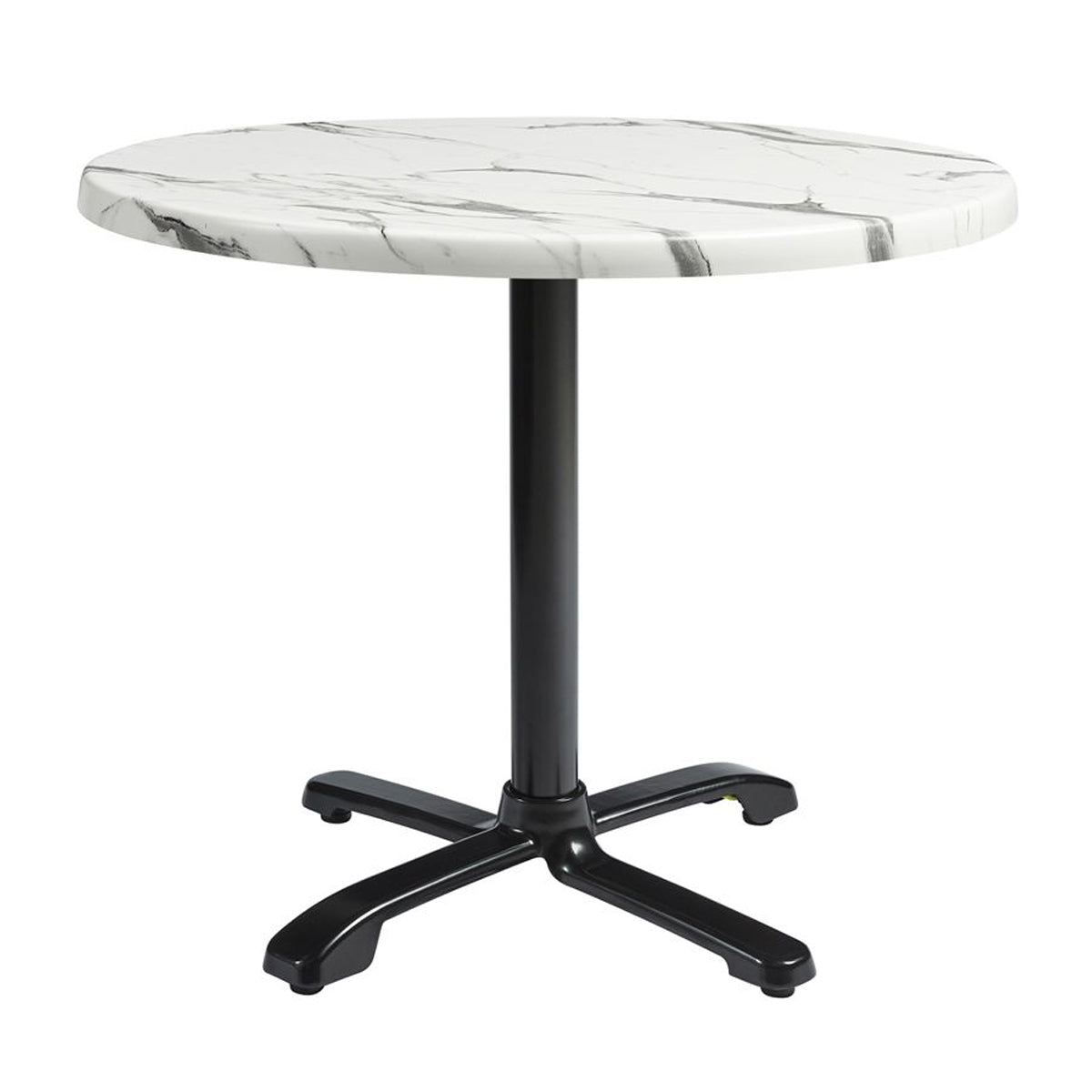 Marble Dining Table for 4 People 70cm Wide Round With Flip Top - Enduratop