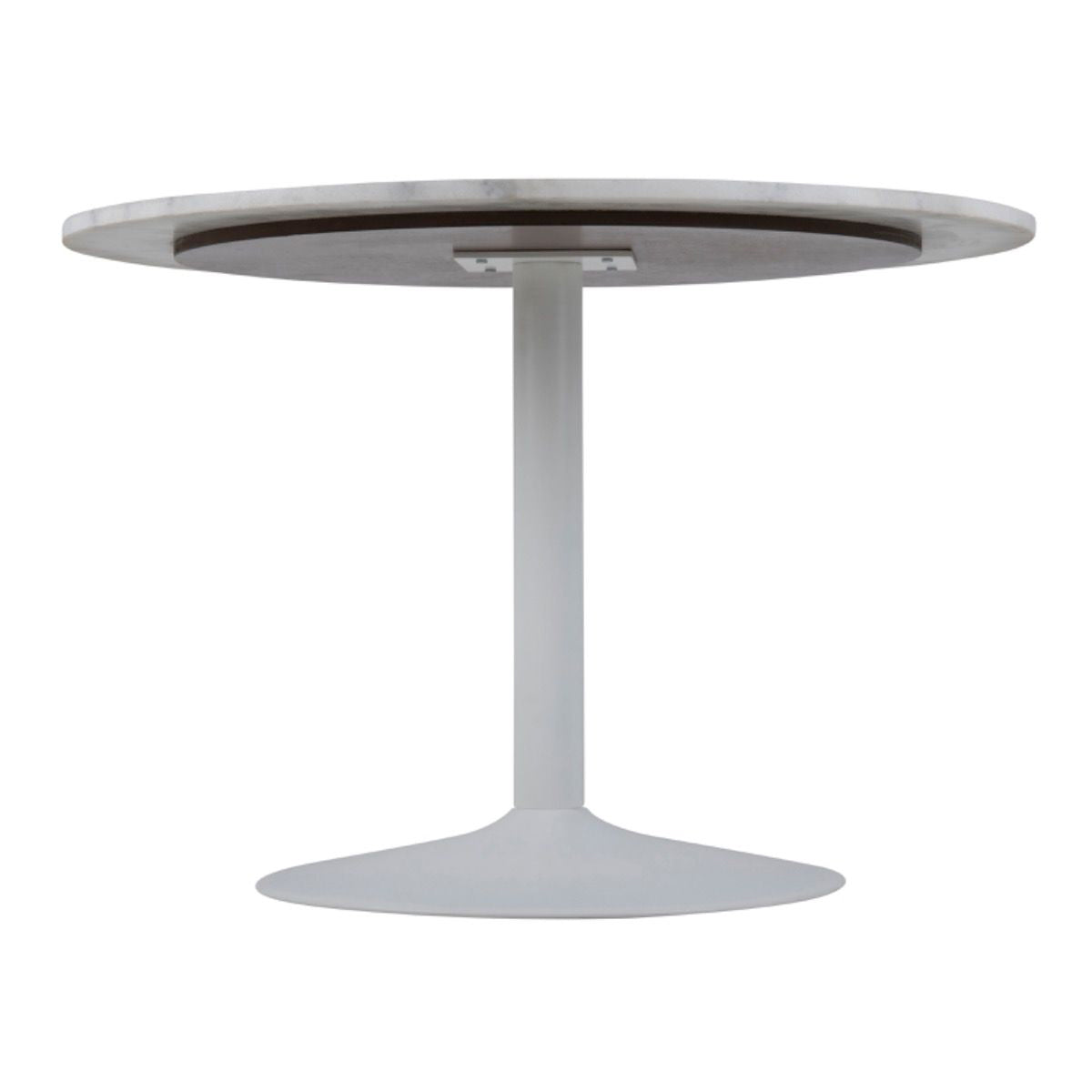 Marble Dining Table for 4 People Round With White Base- Tarifa