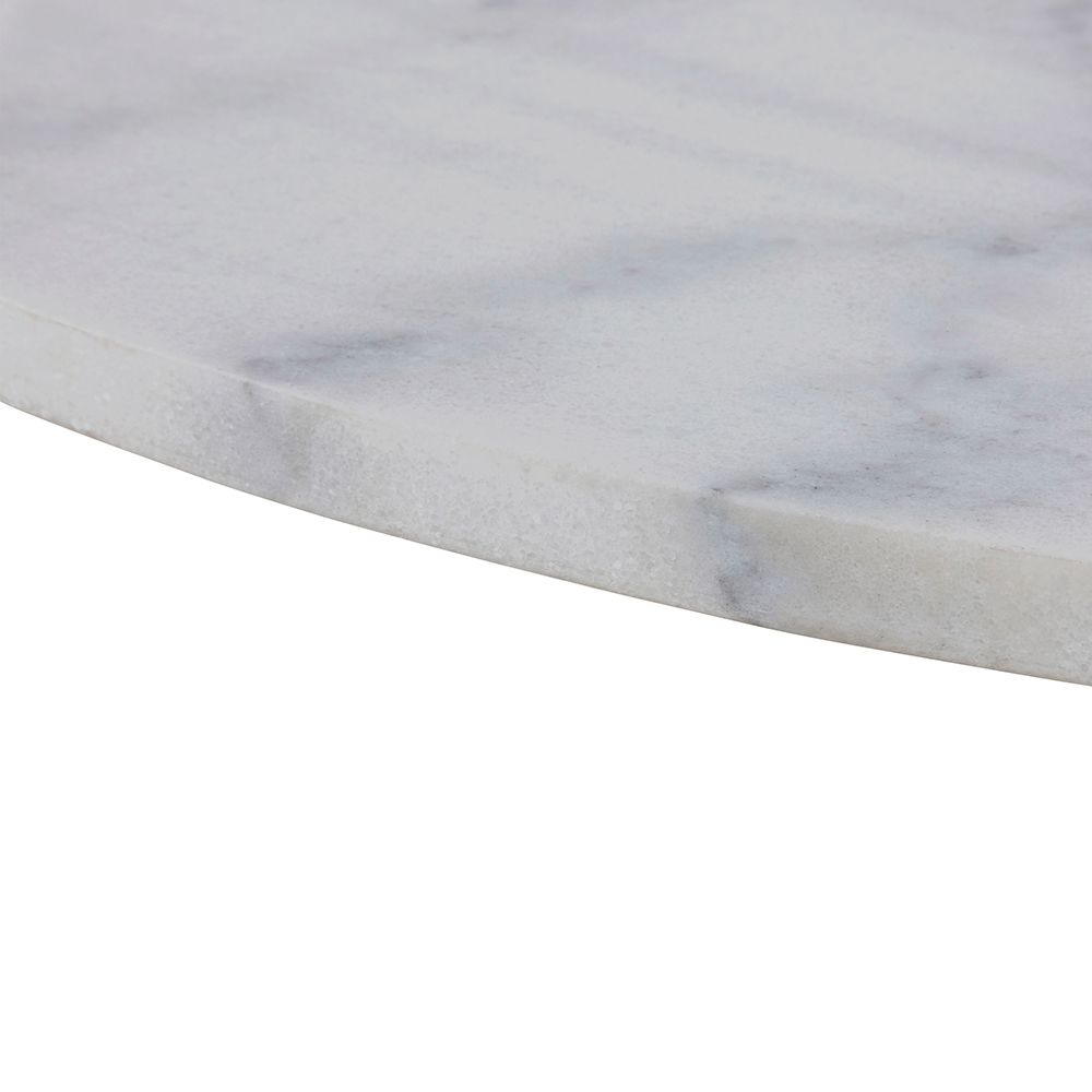 Marble Dining Table for 4 People Round With White Base- Tarifa