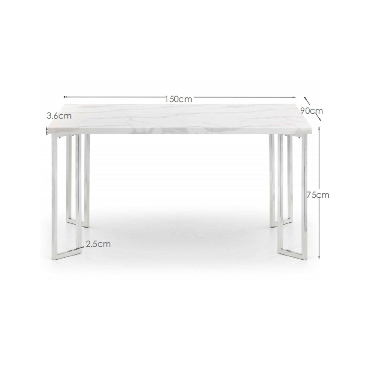Marble Dining Table for 4 to 6 Seater - Positano