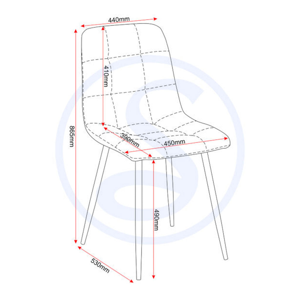 Marble Dining Table With 4 Dining Chairs - Fenton