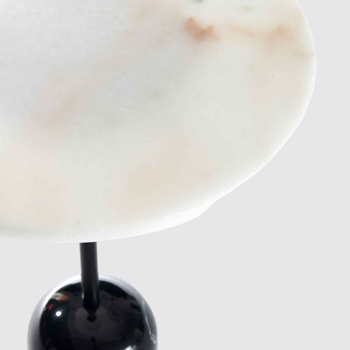 Marble Lamp Table 40cm Wide Round - Thyme