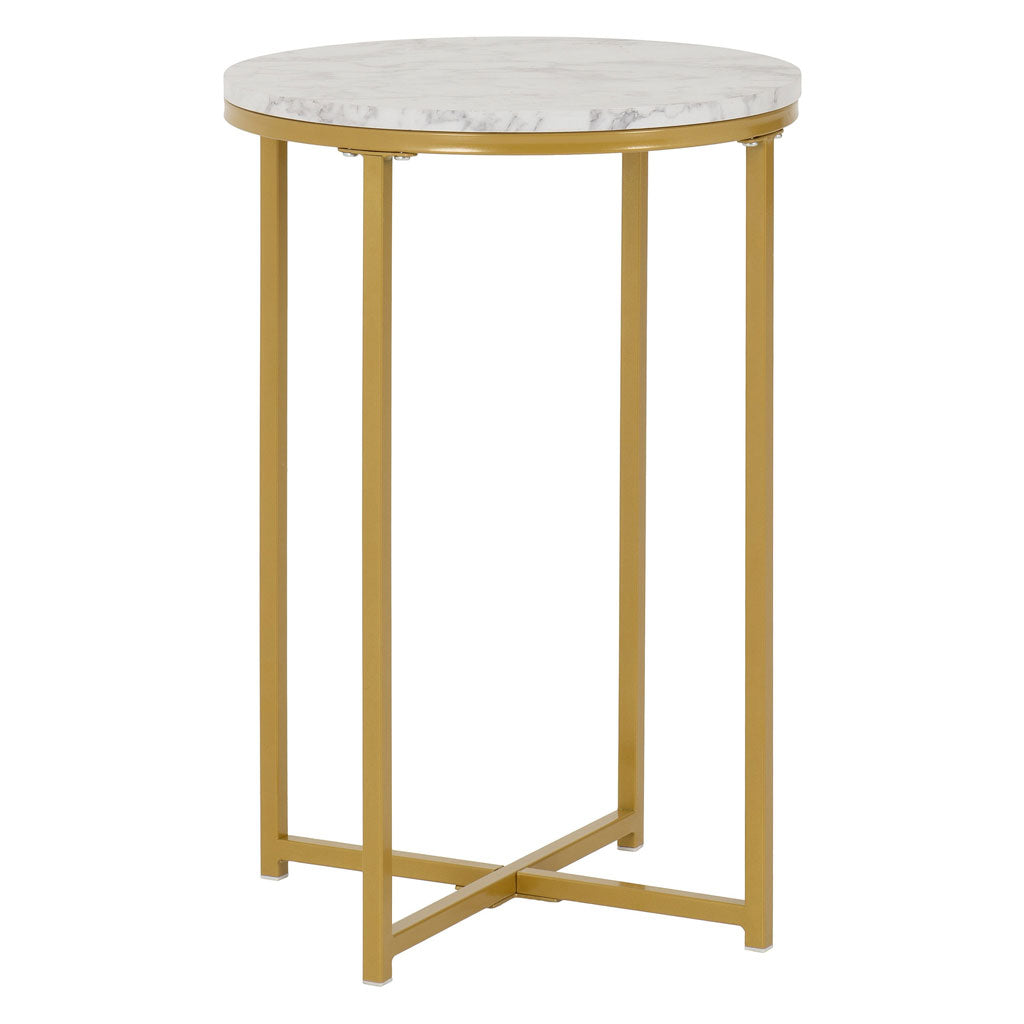 Marble Side Table Round - Dallas