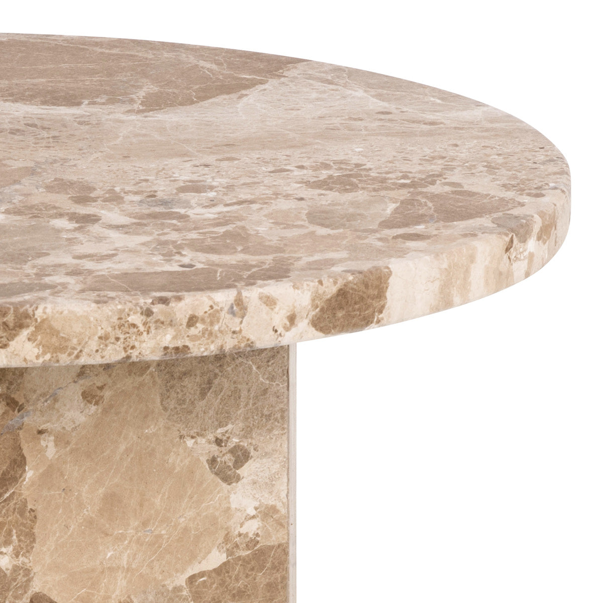 Marble Side Table Round - Naxos