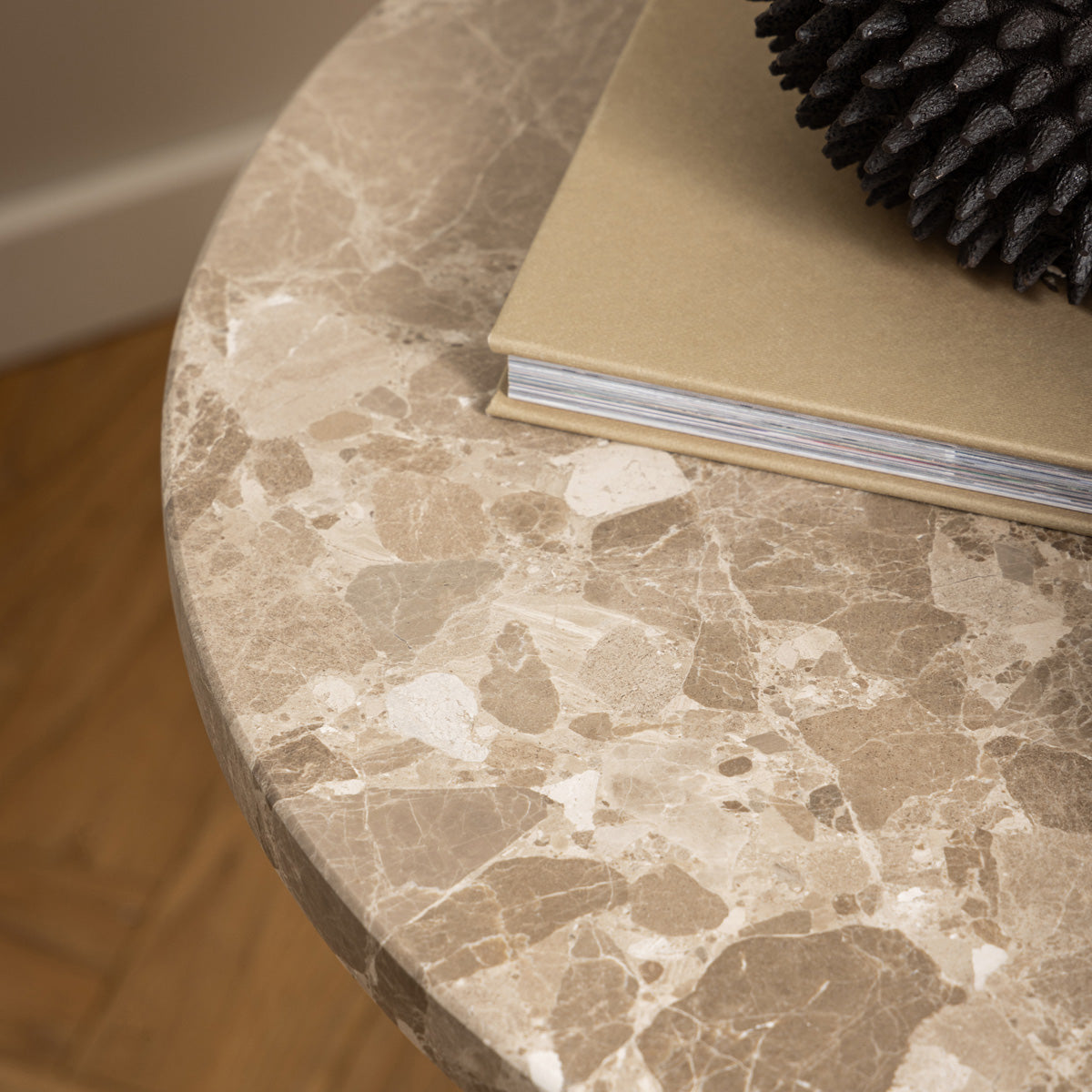 Marble Side Table Round - Naxos