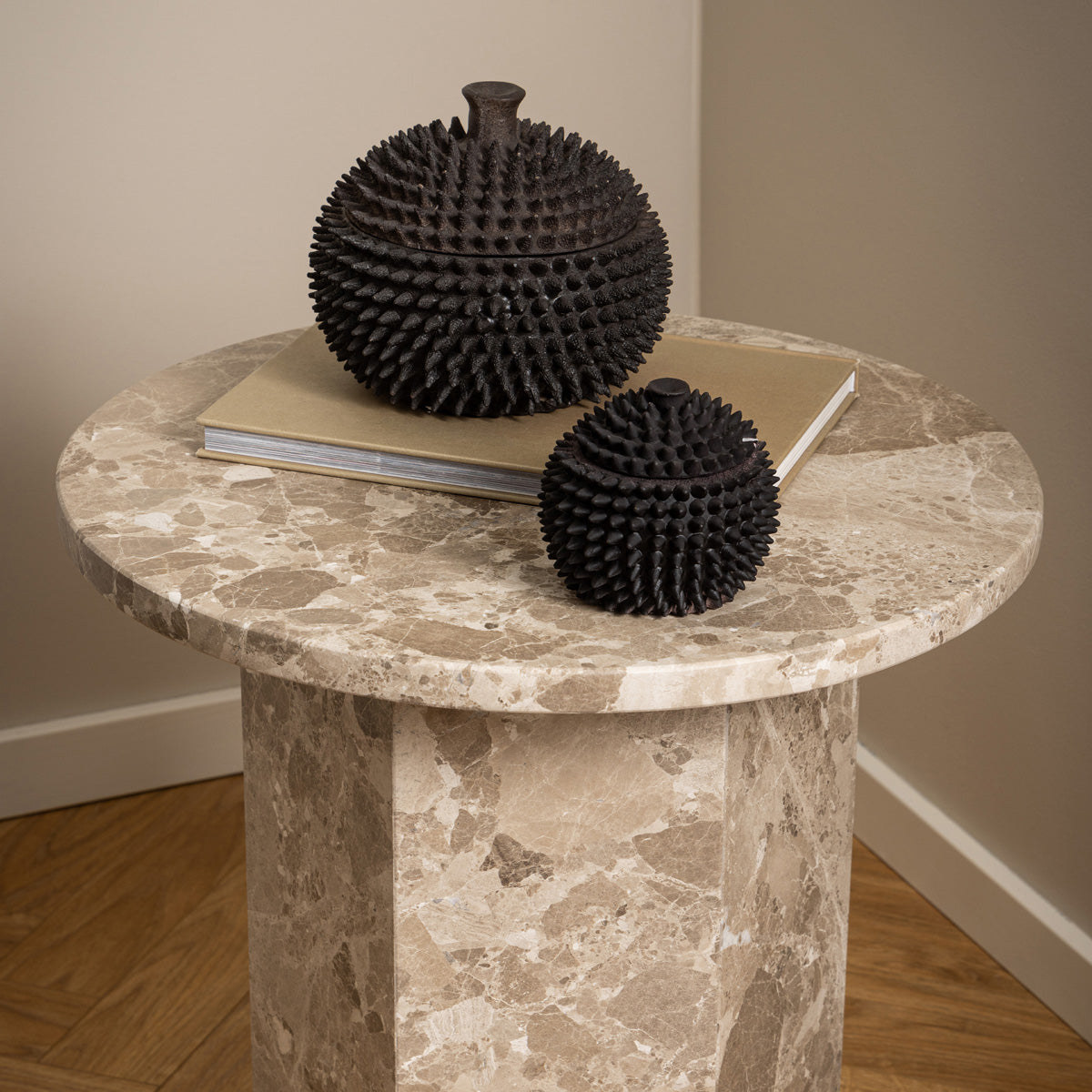 Marble Side Table Round - Naxos