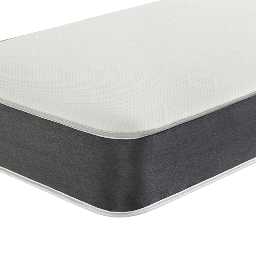 Memory Foam Double Mattress Grey Hessian Border - Bristol