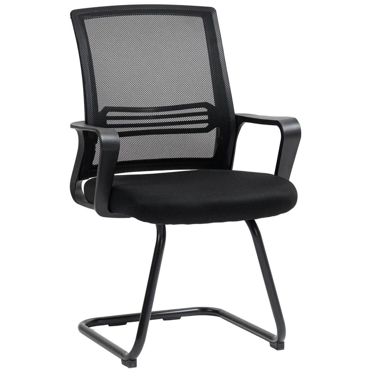 Mesh Fabric Home And Office Chair 58.5cm Wide With Metal Base - Velmora