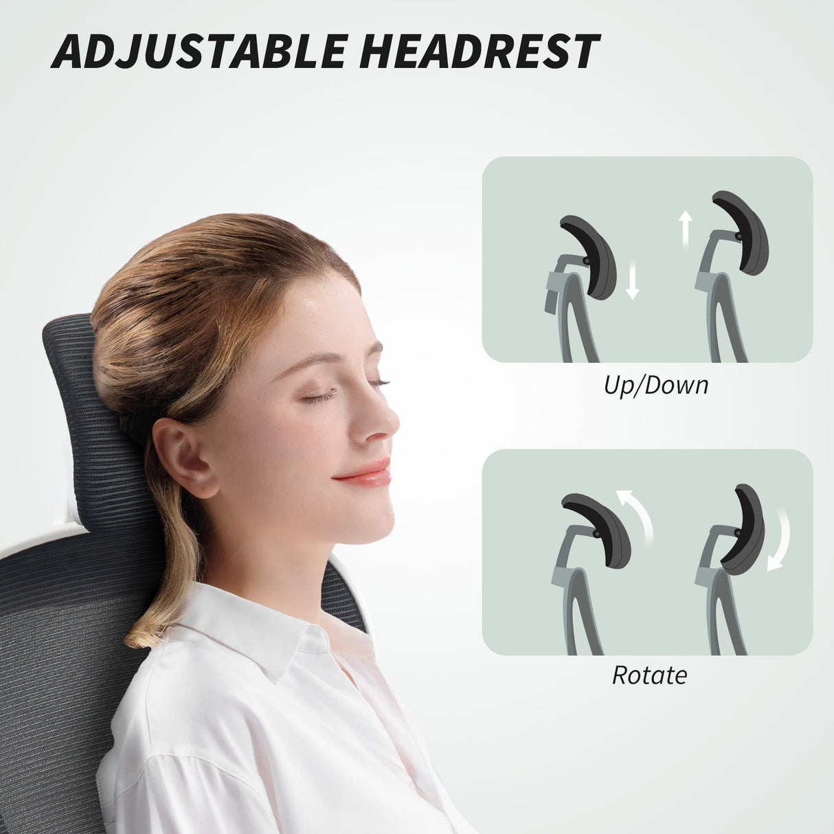 Mesh Fabric Home And Office Chair 64cm Wide With Flip Up Armrest - Velmora