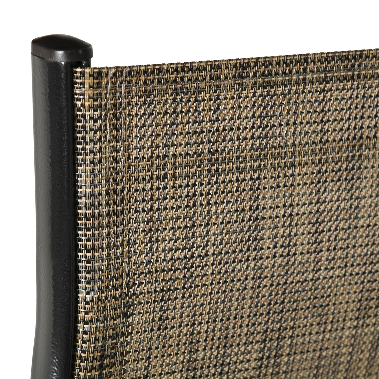 Mesh Fabric Stackable Garden Chairs in Set of 4 - Velmora