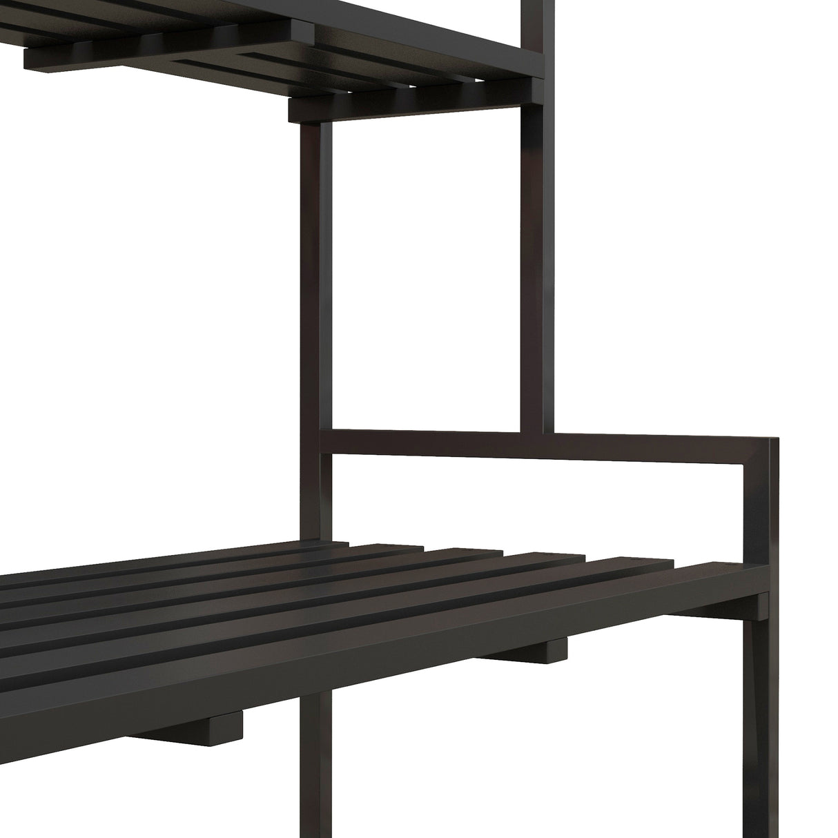 Metal 3 Tier Plant Stand 110cm Wide With Hanging Hooks - Velmora