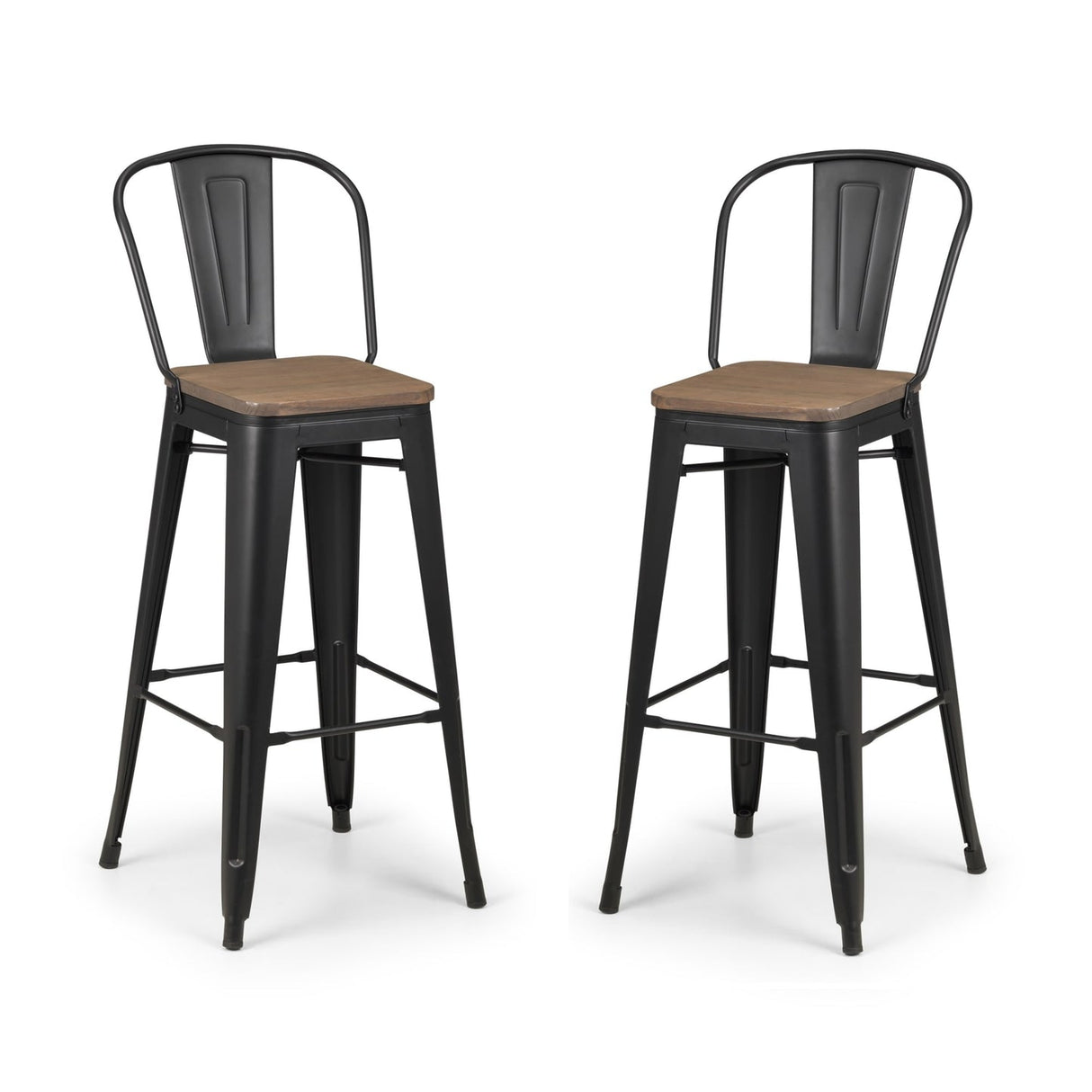 Metal Bar Stools in Set Of 2 - Grafton