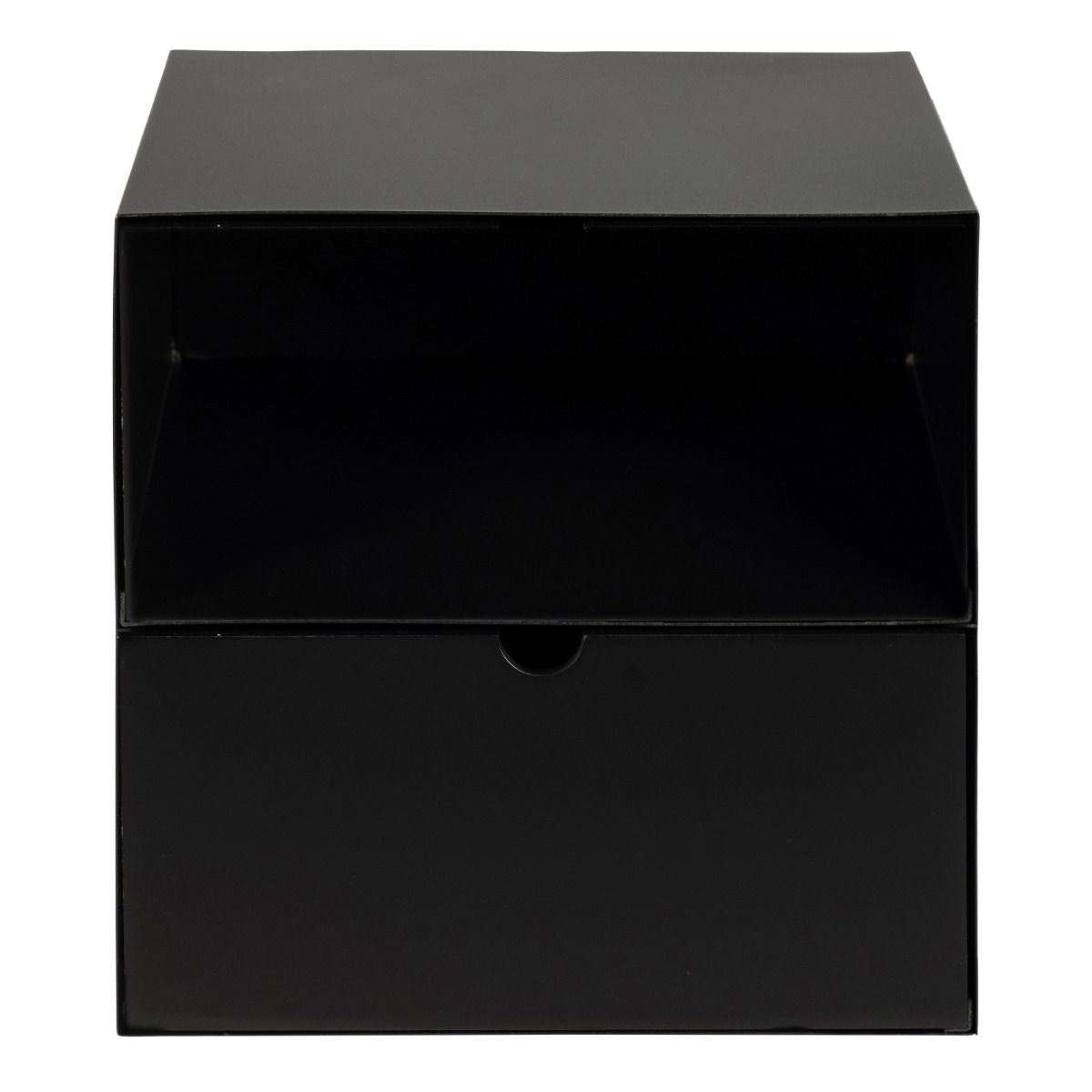 Metal Bedside Cabinet Wall Mounted With 1 Black Drawer - Joliet