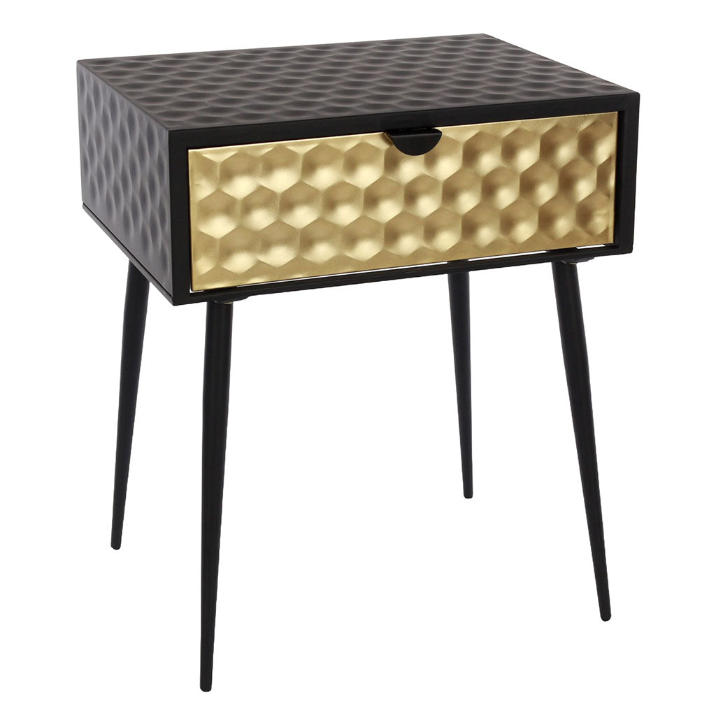 Metal Bedside Cabinet With 1 Drawer - Options