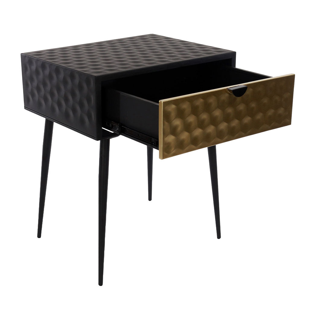 Metal Bedside Cabinet With 1 Drawer - Options