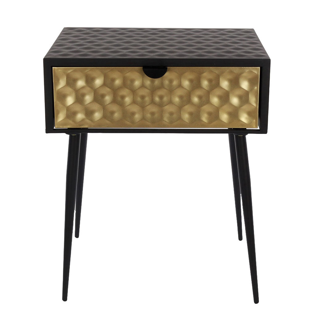 Metal Bedside Cabinet With 1 Drawer - Options