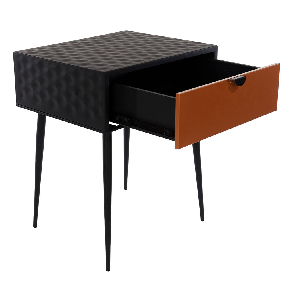 Metal Bedside Cabinet With 1 Drawer - Options