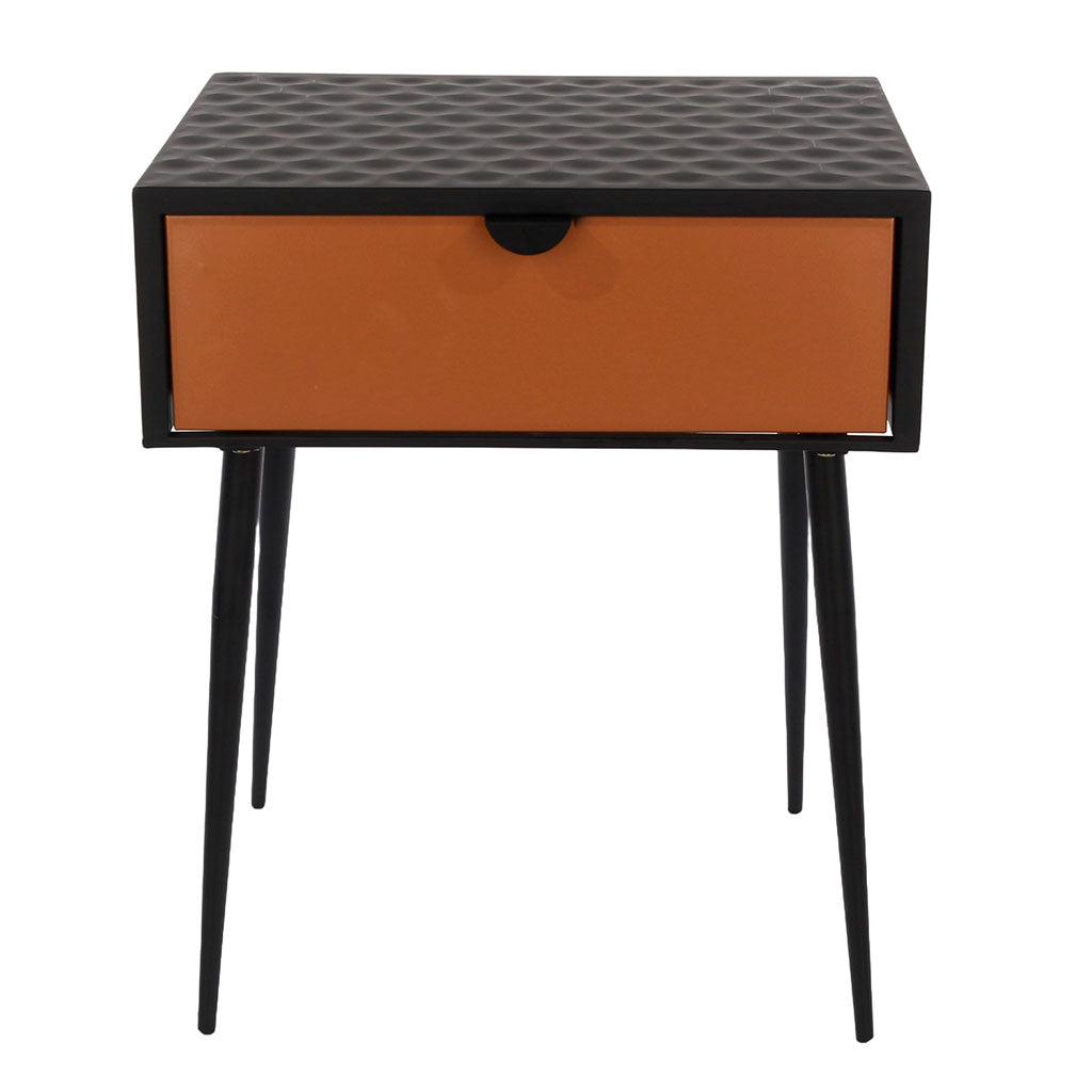 Metal Bedside Cabinet With 1 Drawer - Options