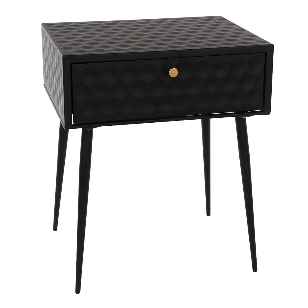 Metal Bedside Cabinet With 1 Drawer - Options