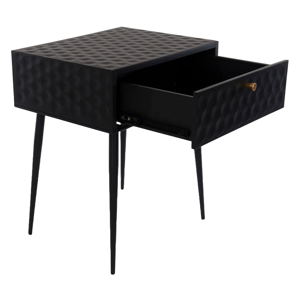 Metal Bedside Cabinet With 1 Drawer - Options