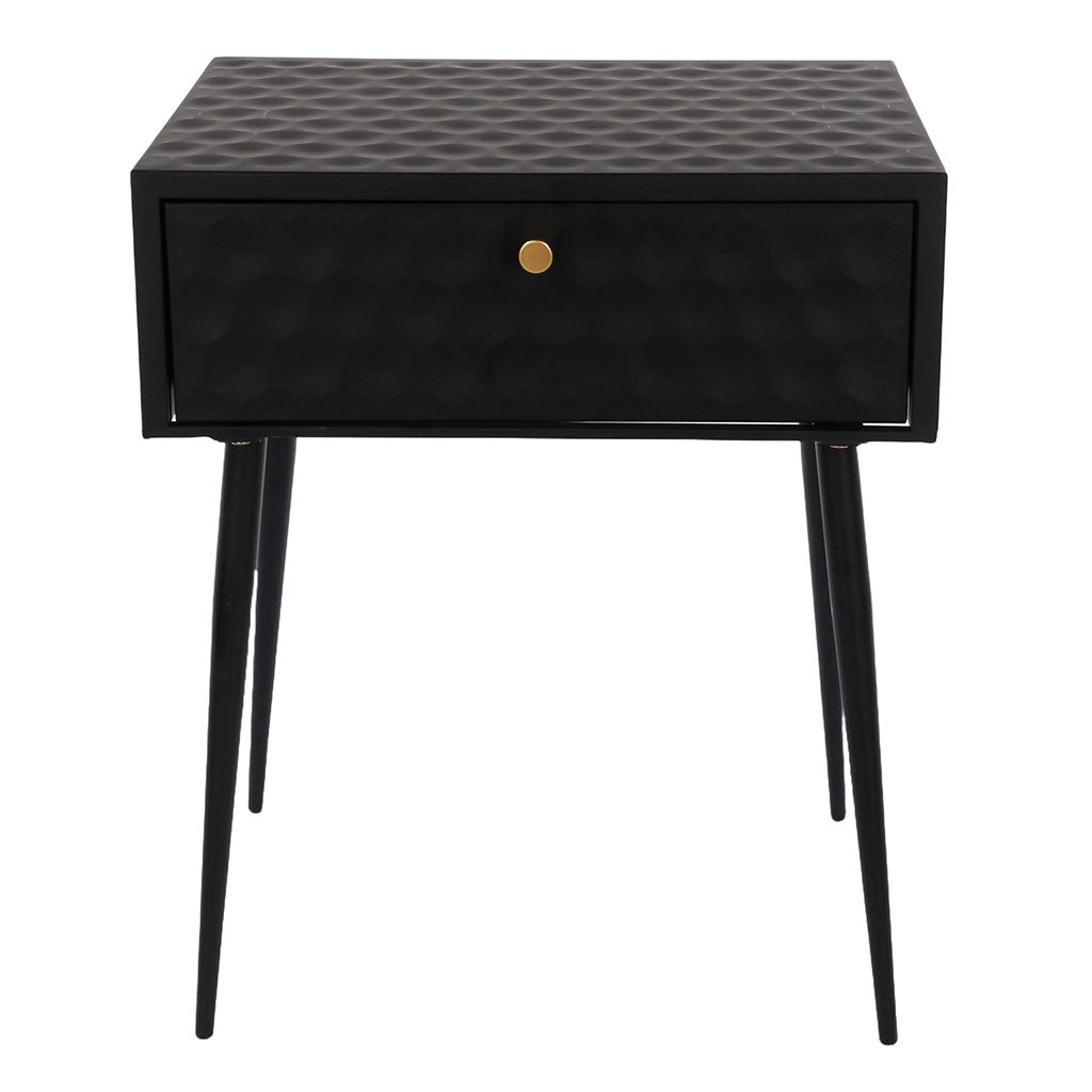 Metal Bedside Cabinet With 1 Drawer - Options