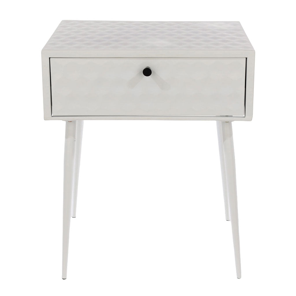 Metal Bedside Cabinet With 1 Drawer - Options