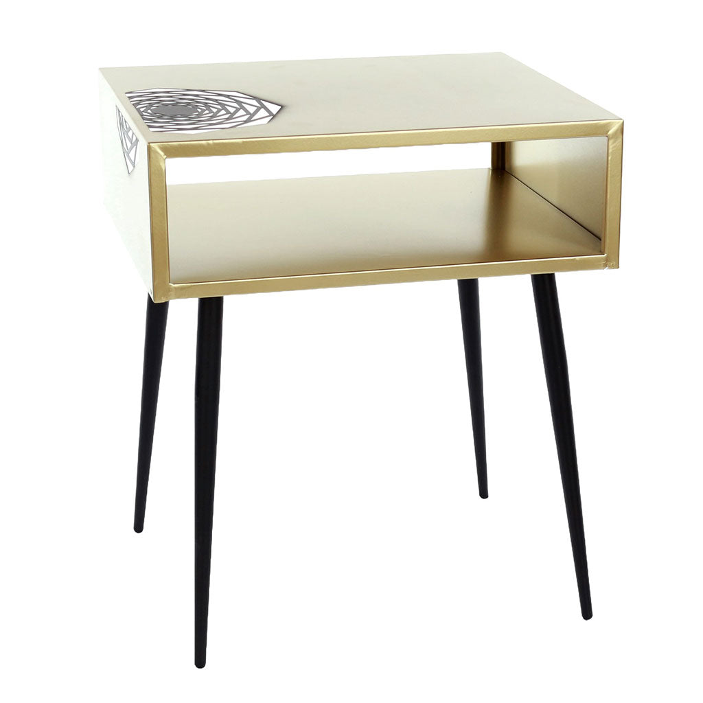 Metal Bedside Cabinet With 1 Shelf - Options