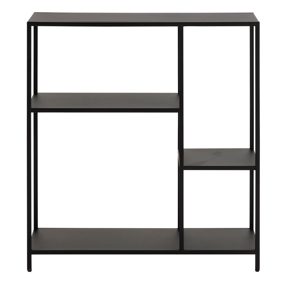 Metal Bookcase Asymmetrical With 3 Shelves - Newcastle