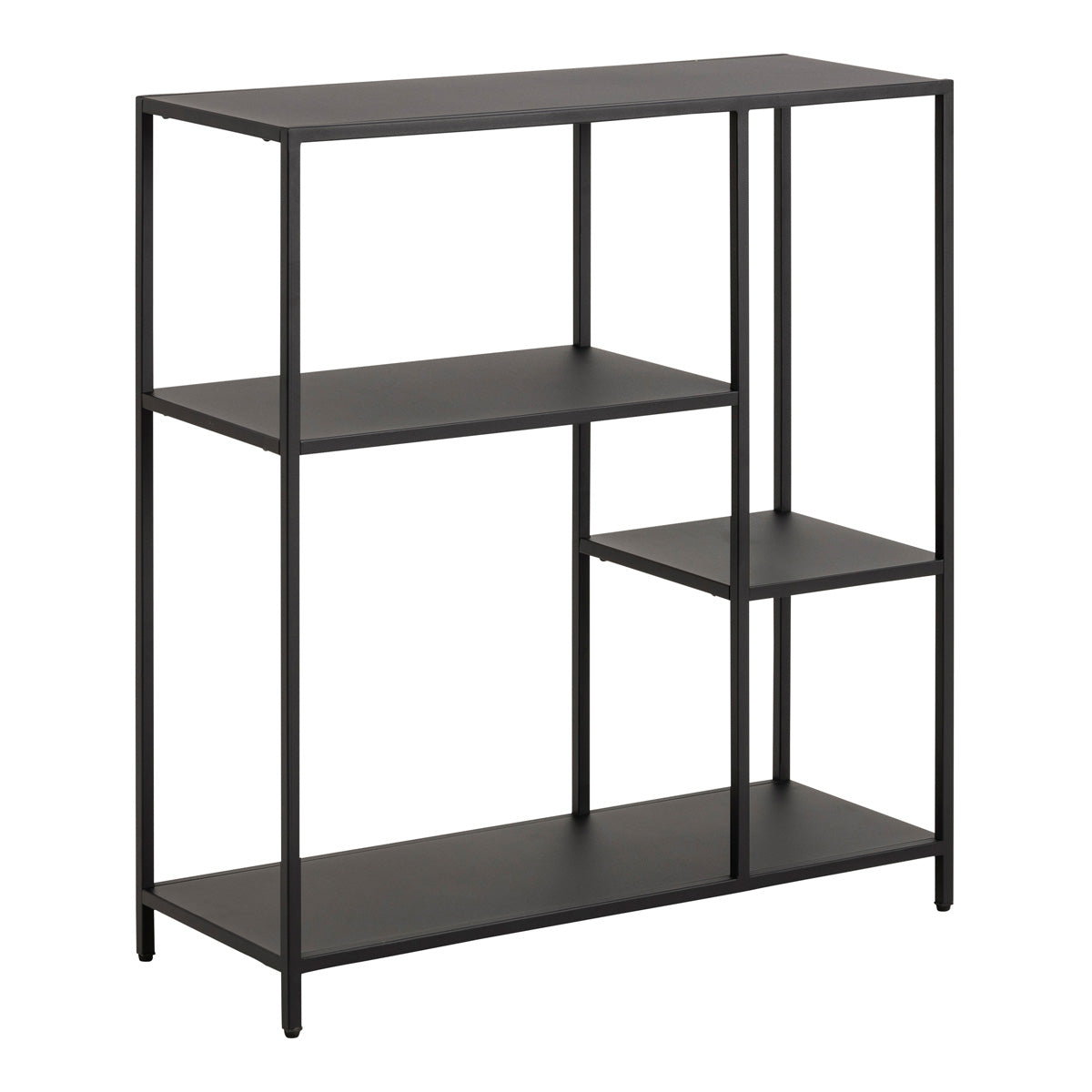 Metal Bookcase Asymmetrical With 3 Shelves - Newcastle
