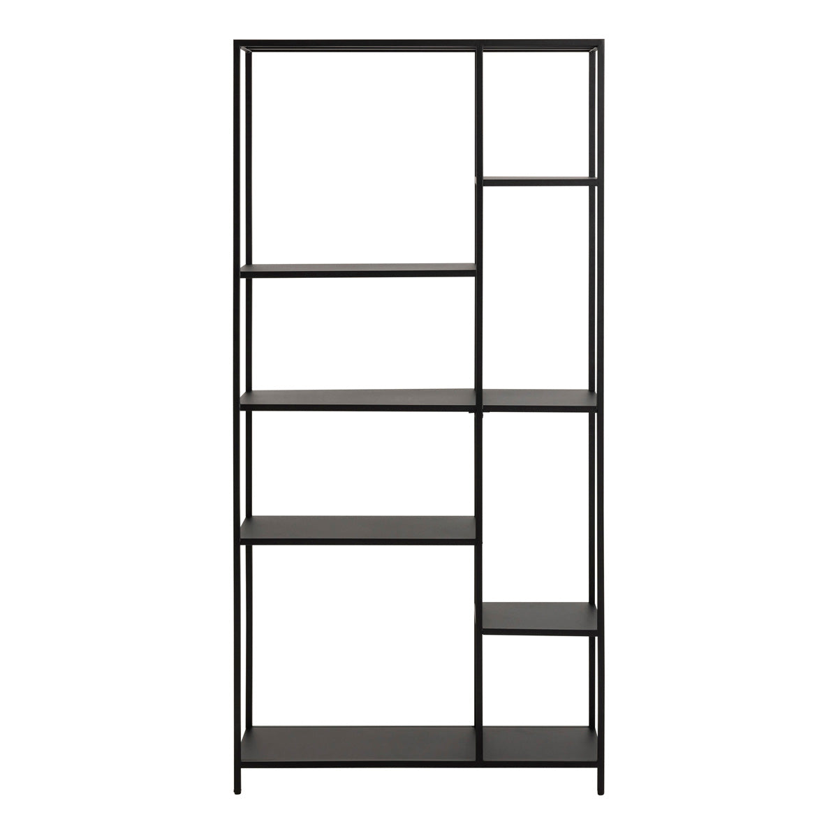 Metal Bookcase Asymmetrical With 6 Shelves - Newcastle