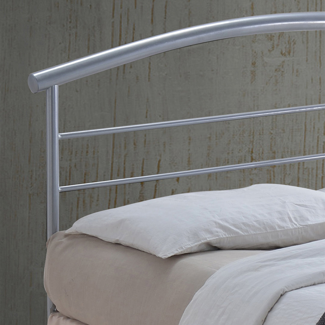 Metal Double Bed With Sprung Slatted Base - Brennington