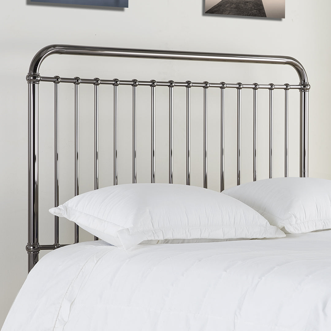 Metal Double Bed With Sprung Slatted Base - Rose