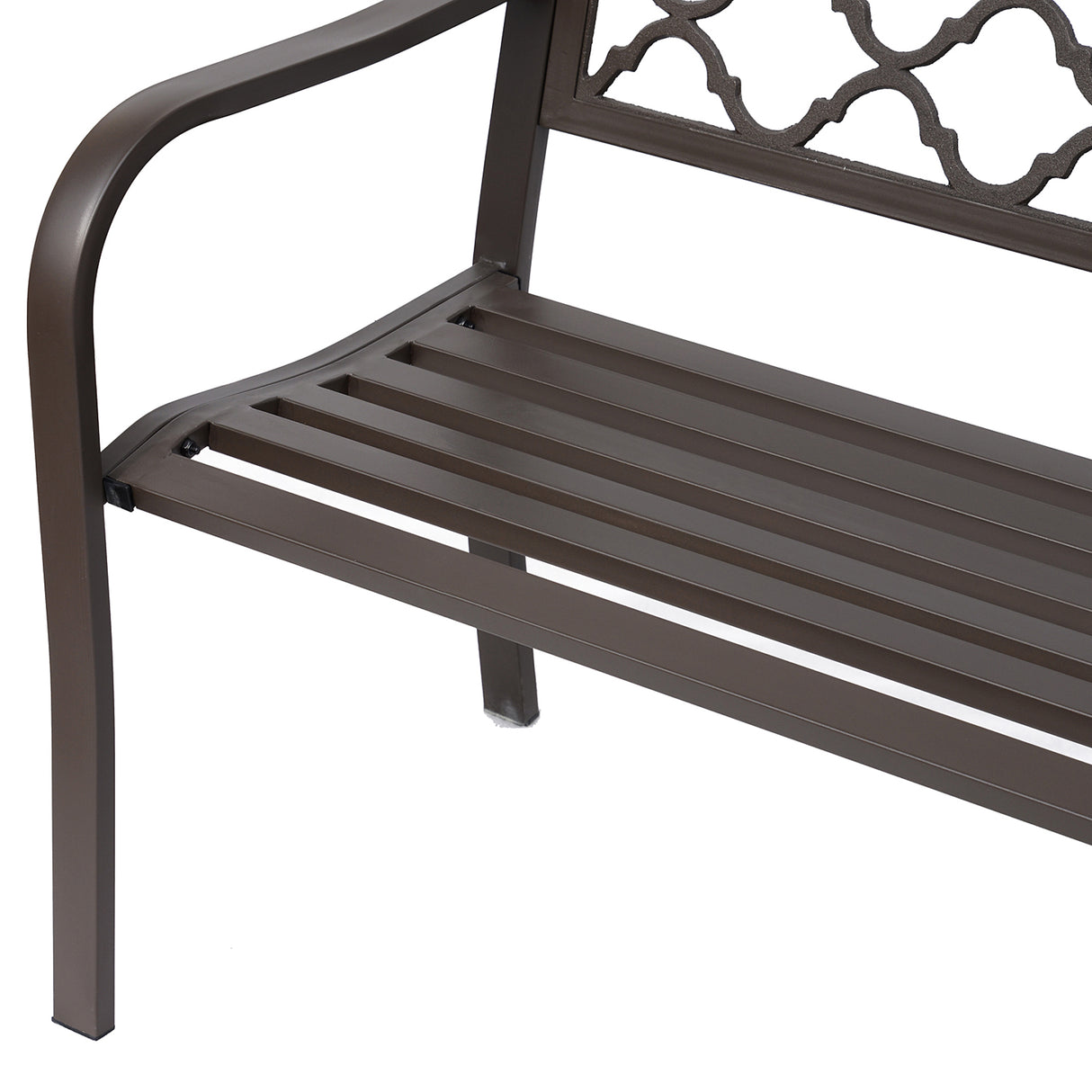 Metal Outdoor 2 Seater Garden Bench in Antique Style - Velmora