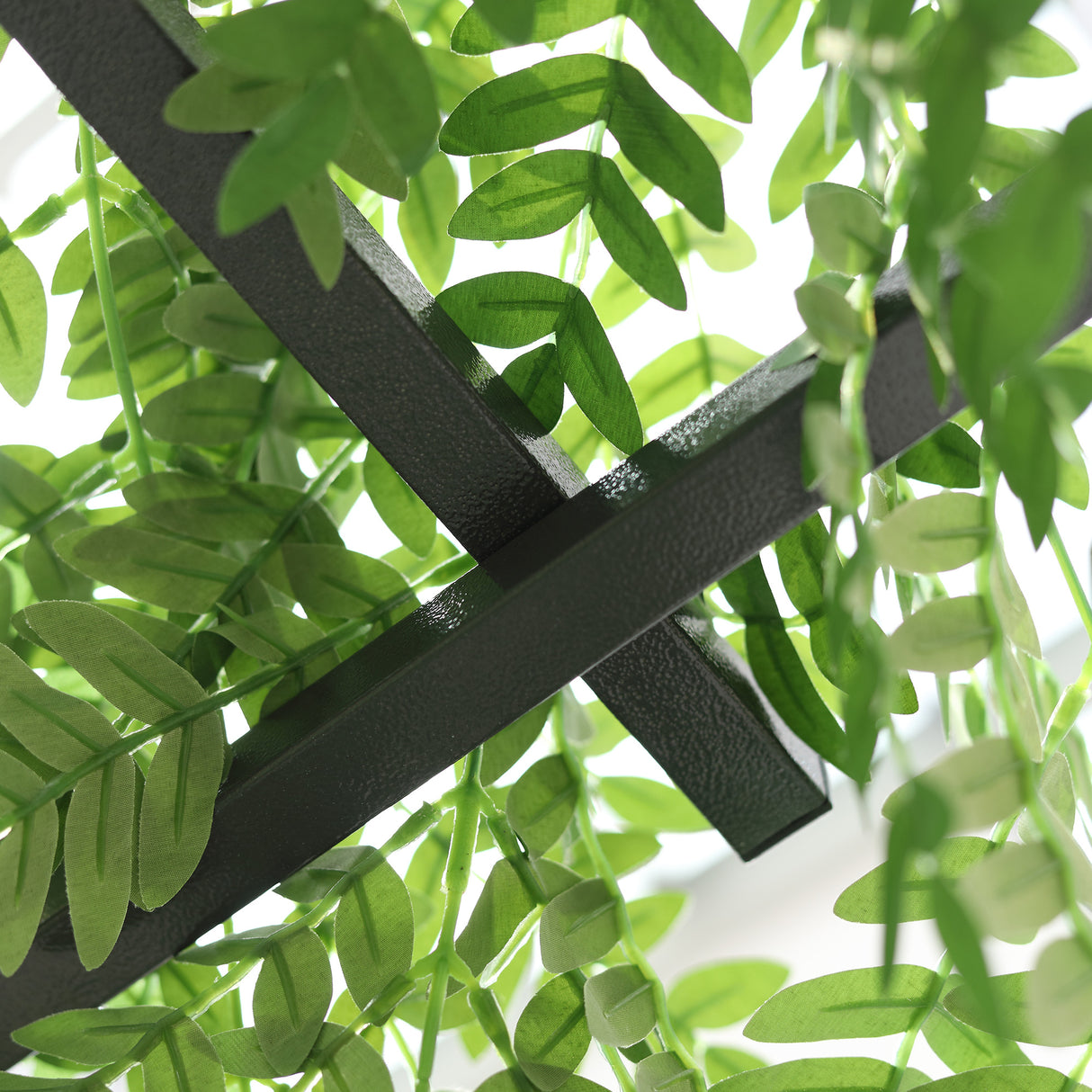 Metal Outdoor Garden Arch Trellis 210cm High - Velmora