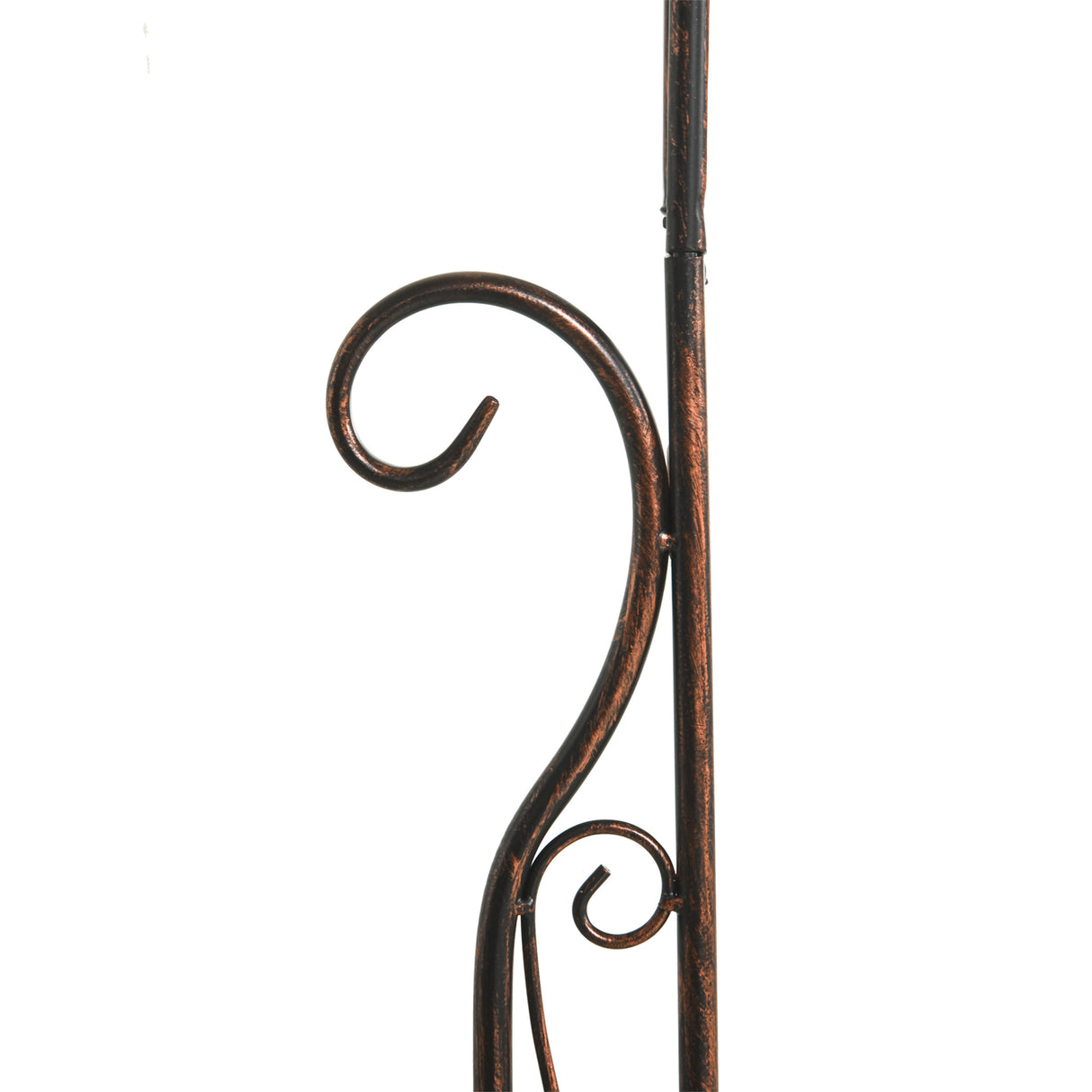 Metal Outdoor Garden Arch Trellis 226cm High - Velmora