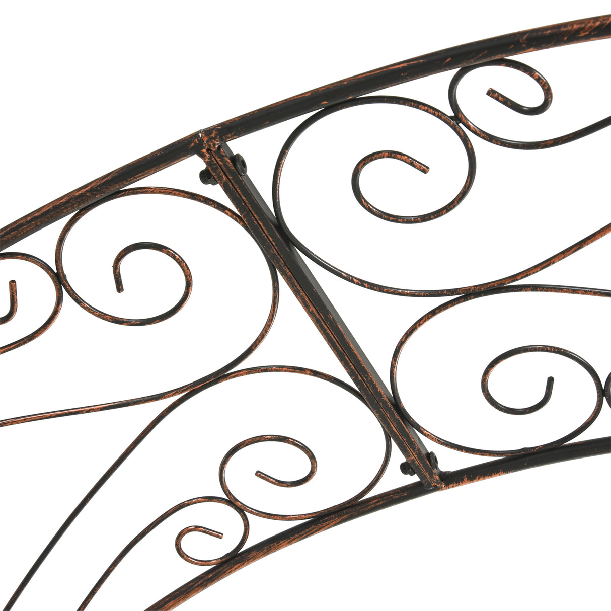 Metal Outdoor Garden Arch Trellis 226cm High - Velmora