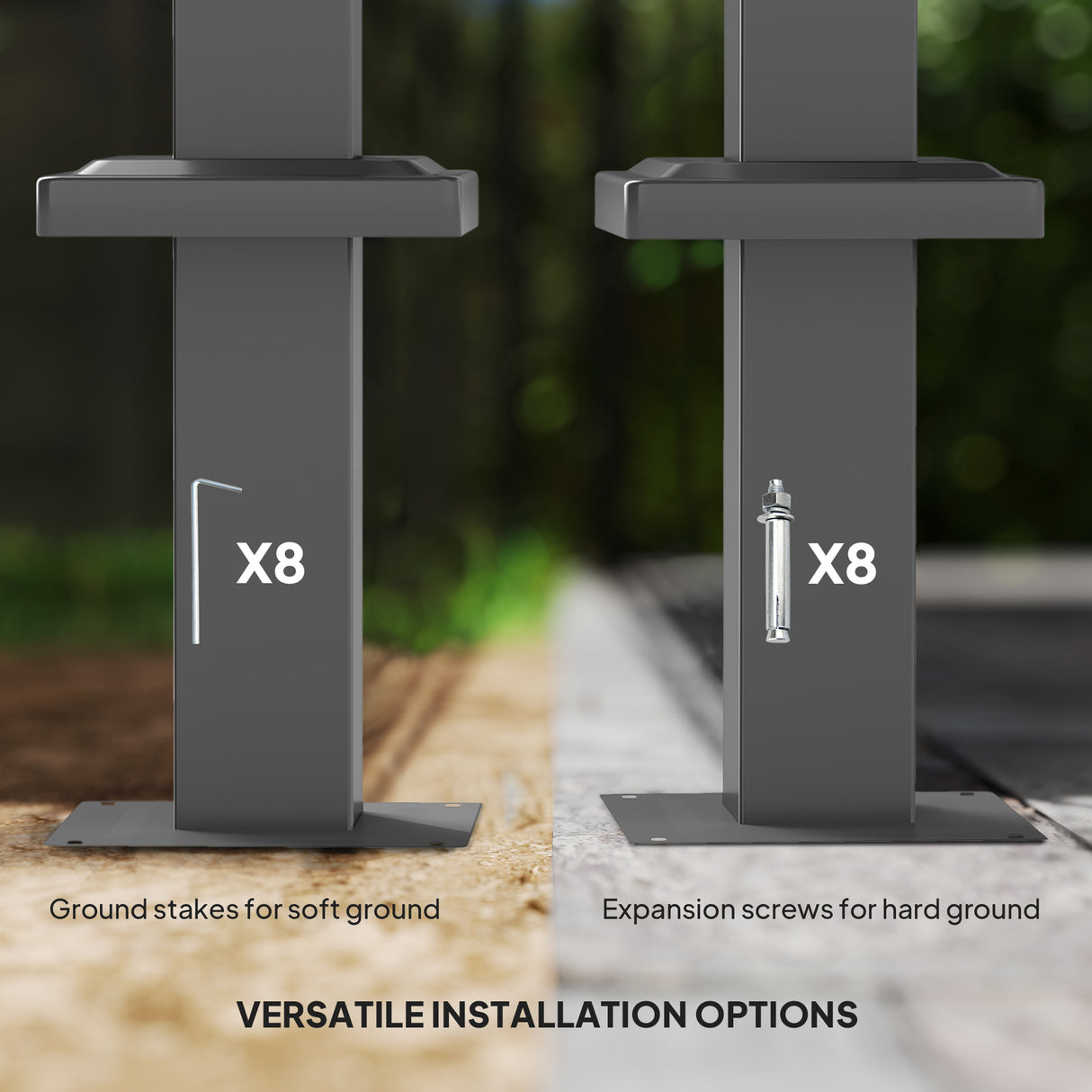 Metal Pergola With Retractable Roof 298cm Width x 297cm Depth - Velmora