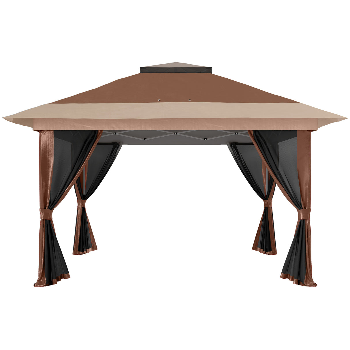 Metal Pop Up Gazebo 356cm Width x 356 Depth - Velmora