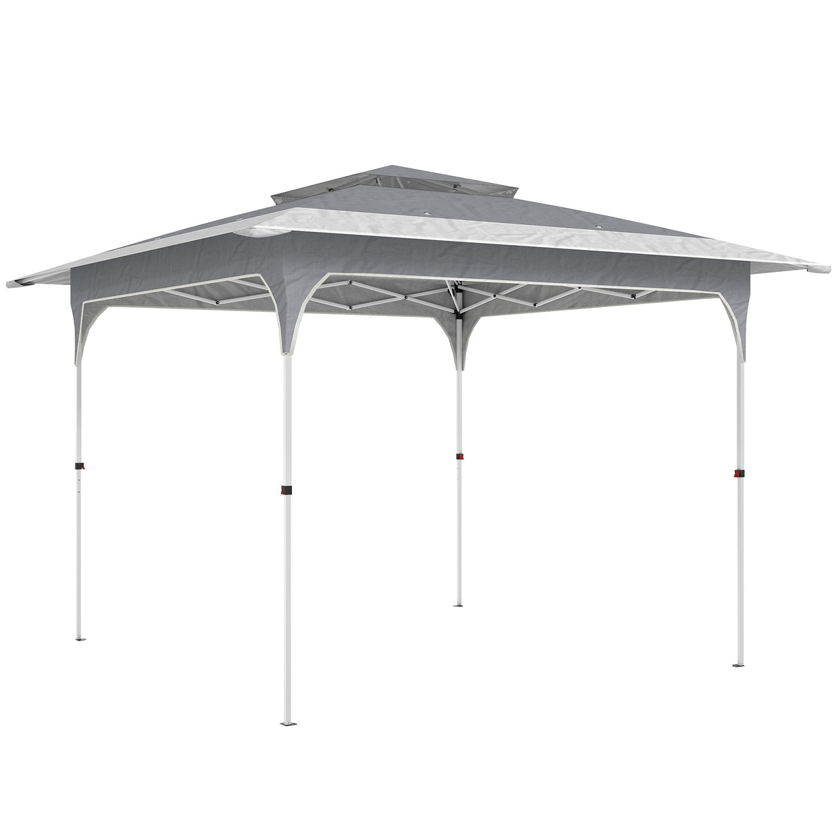 Metal Pop Up Gazebo Party Tent 285cm Width x 285cm Depth - Velmora