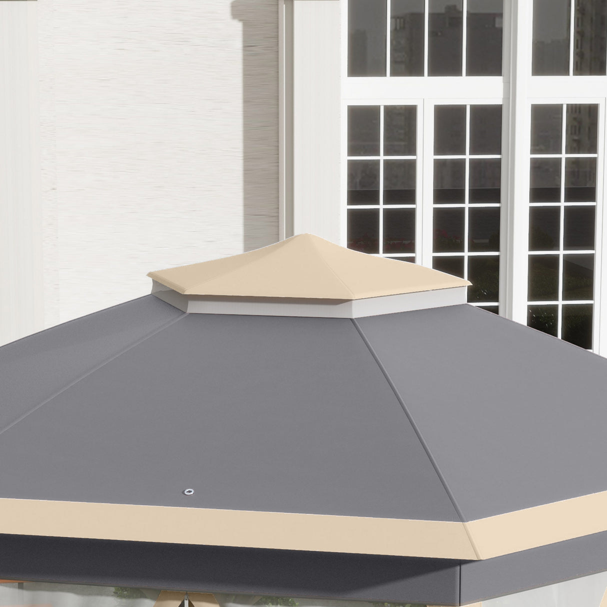 Metal Pop Up Gazebo Party Tent Canopy 405cm Width x 340cm Depth - Velmora