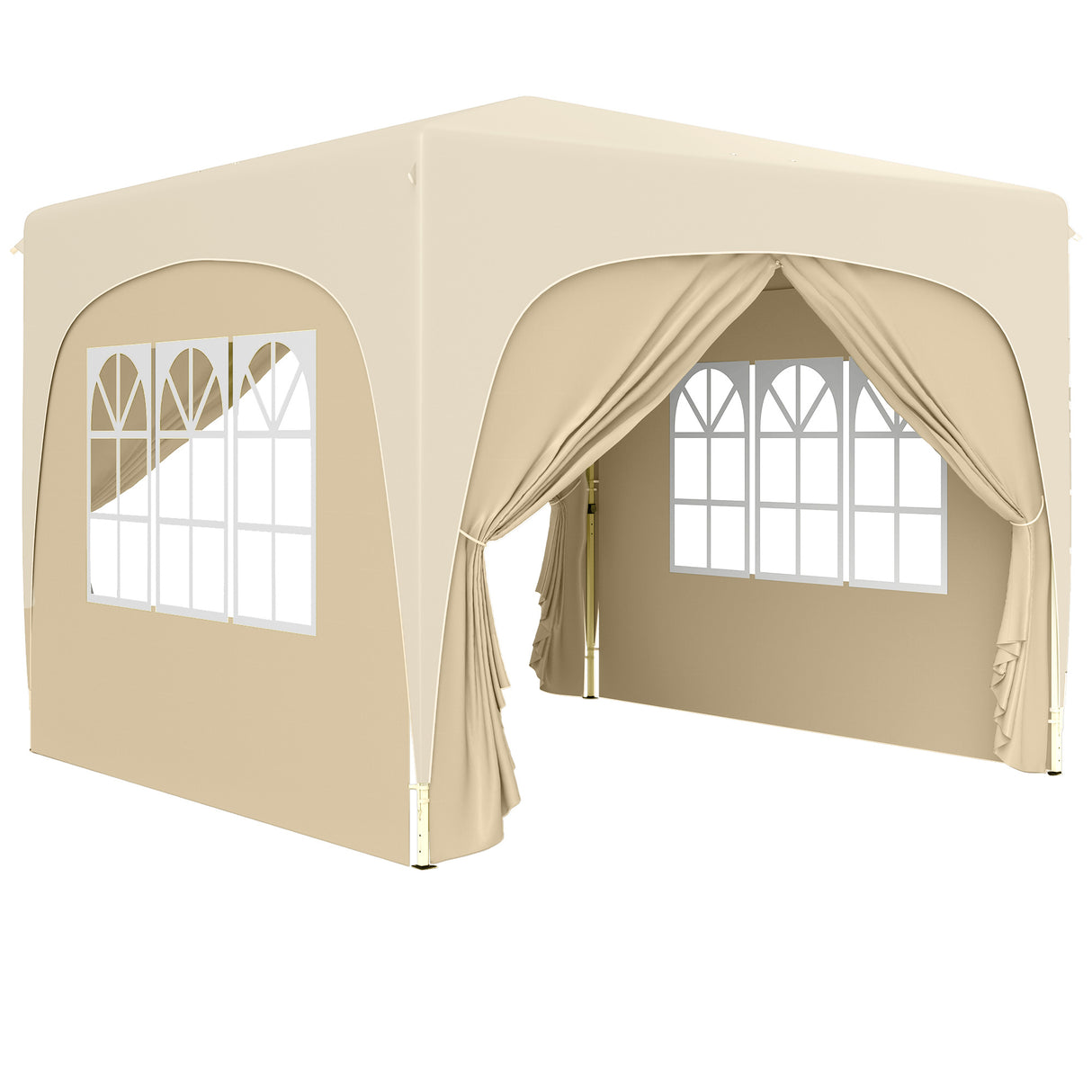 Metal Pop Up Gazebo Shelter 300cm Width x 300 Depth - Velmora