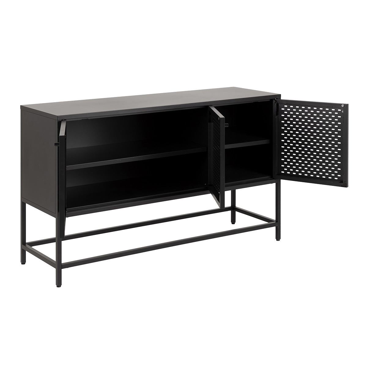 Metal Sideboard Raised With 3 Doors - Newcastle