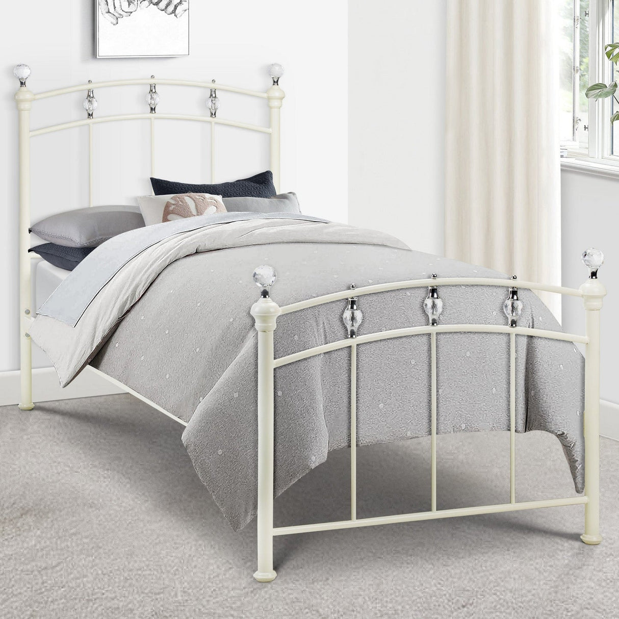 Metal Single Bed - Sophie