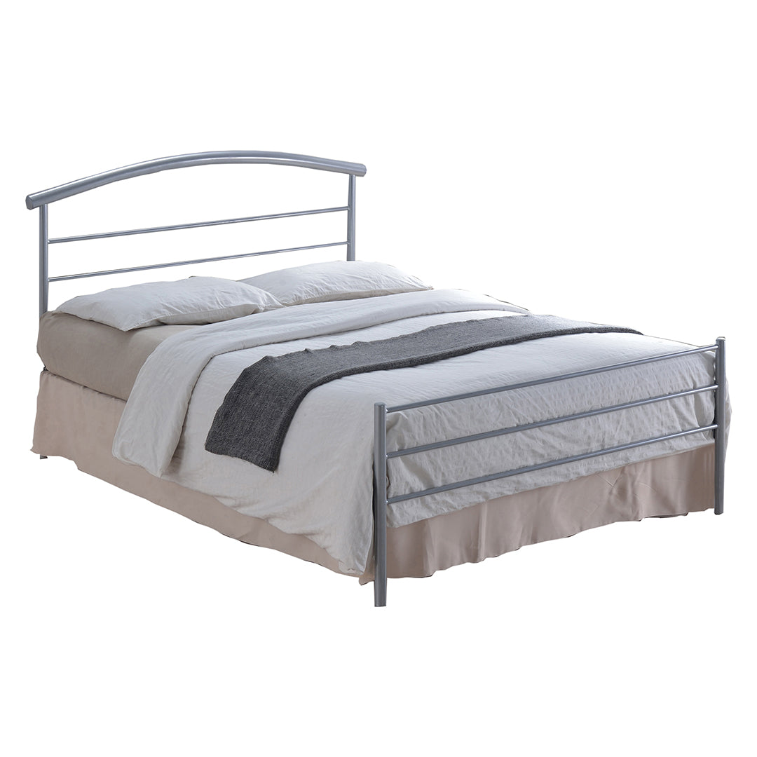 Metal Single Bed With Sprung Slatted Base - Brennington