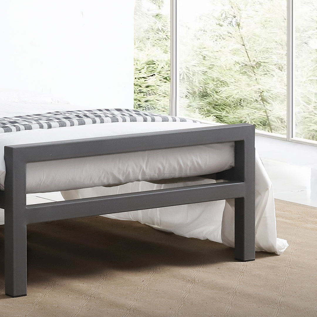 Metal Single Bed With Sprung Slatted Base - City Block