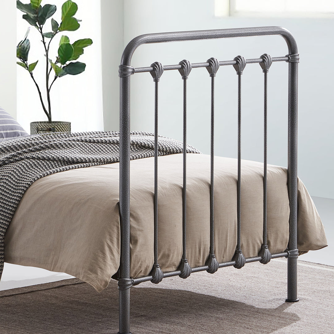 Metal Single Bed With Sprung Slatted Base - Havana
