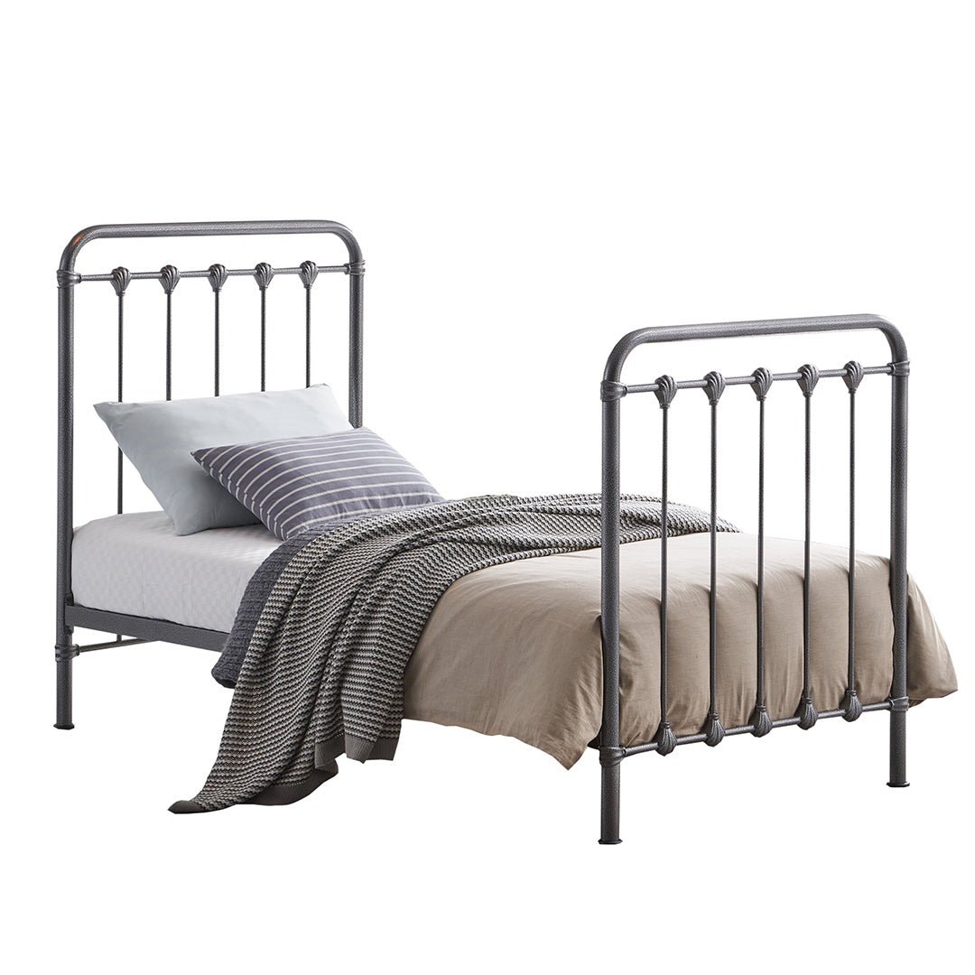 Metal Single Bed With Sprung Slatted Base - Havana