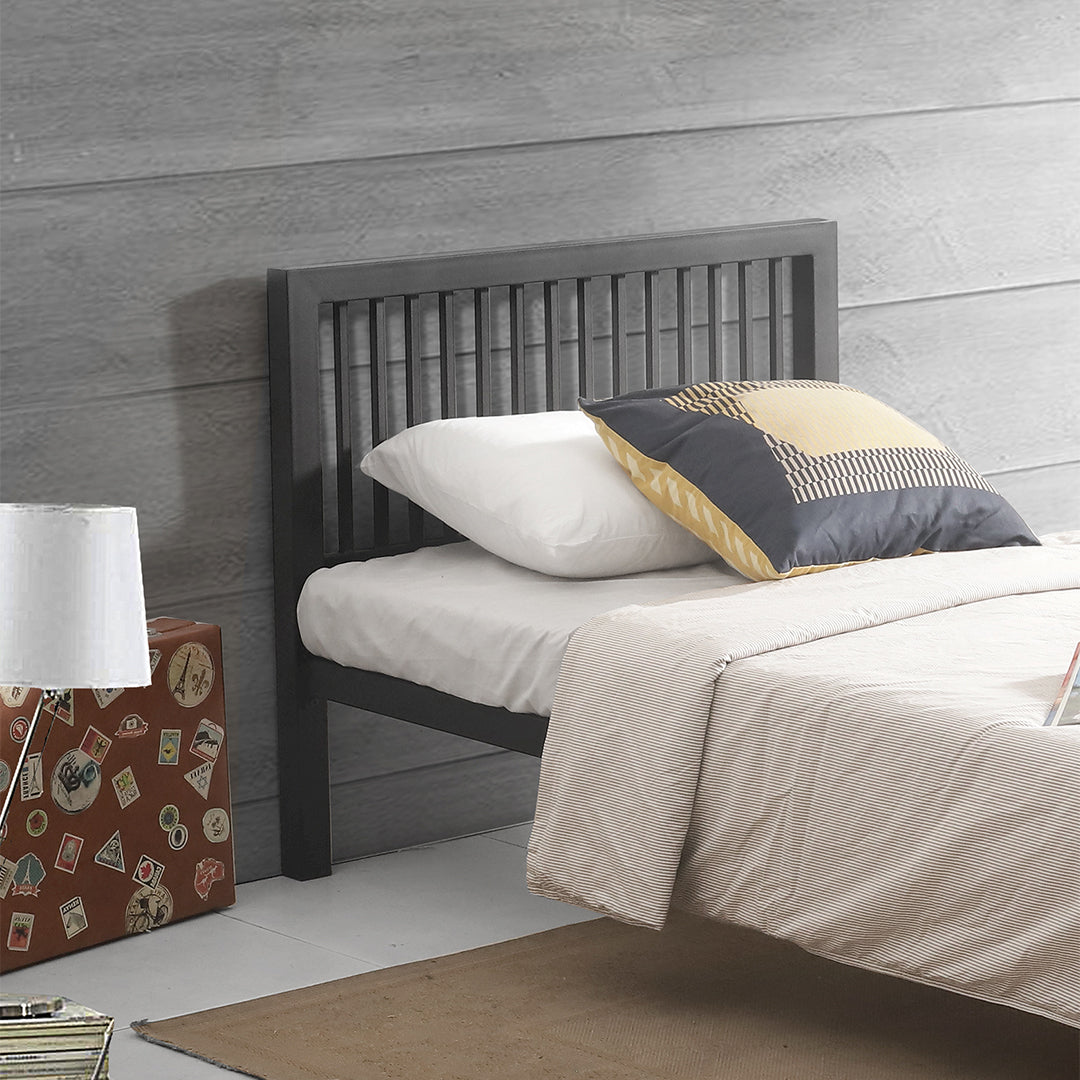 Metal Single Bed With Sprung Slatted Base - Meridian