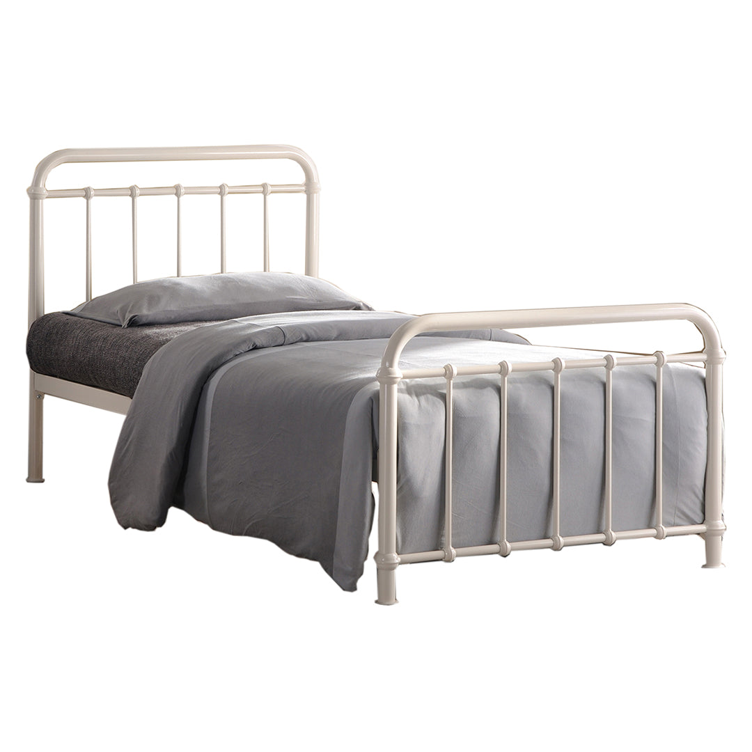 Metal Single Bed With Sprung Slatted Base - Miami