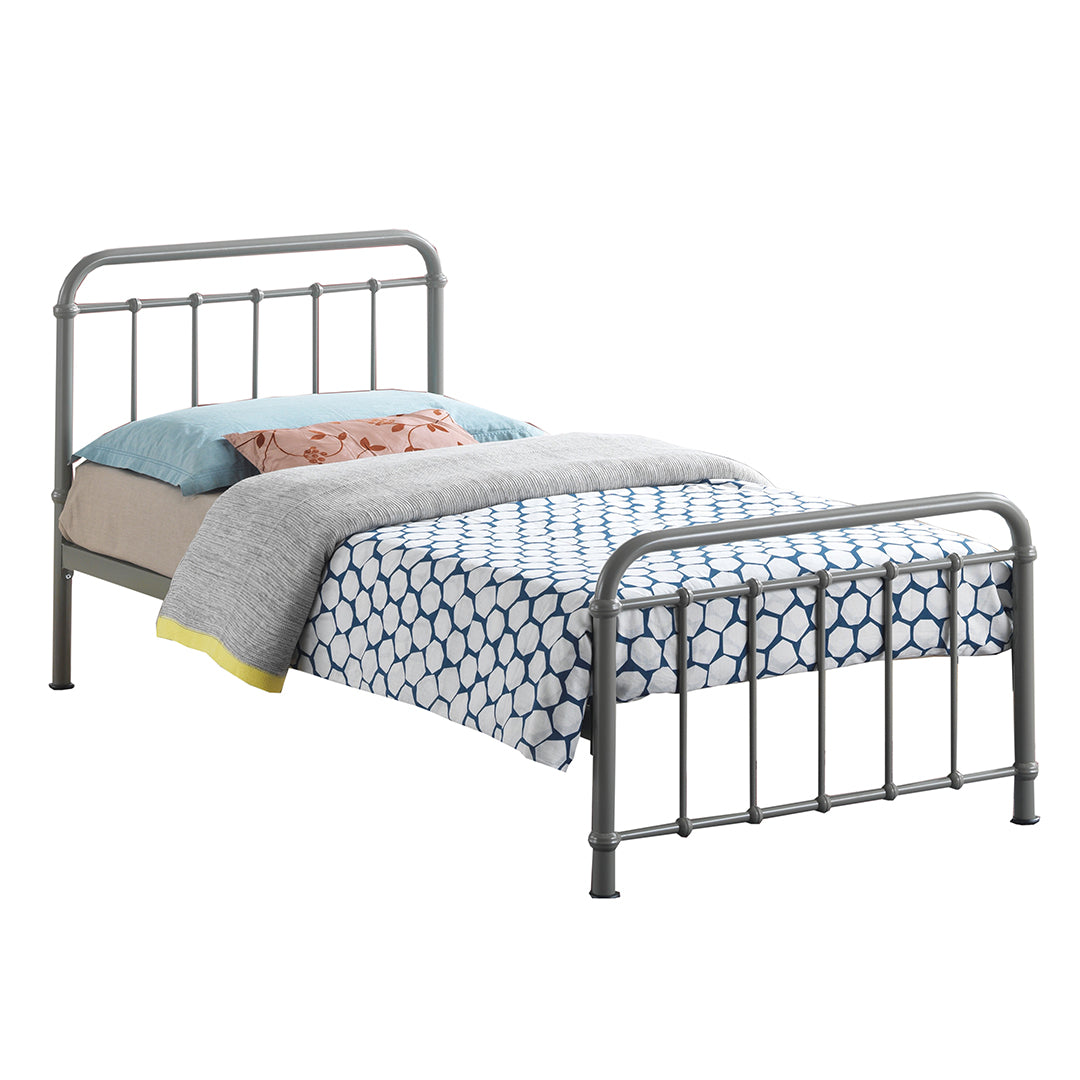 Metal Single Bed With Sprung Slatted Base - Miami